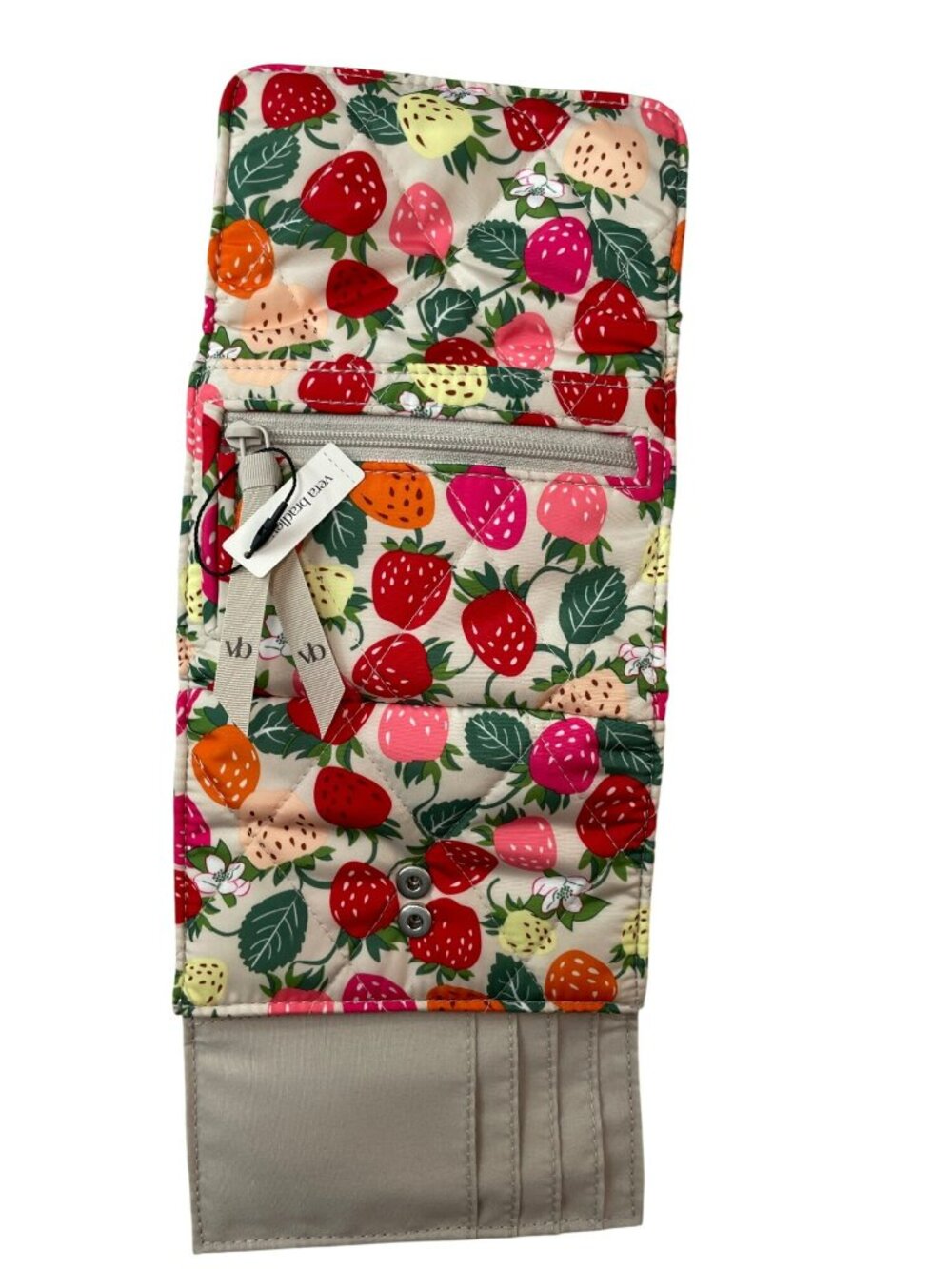 Vera Bradley Riley Wallet Bushels Of Berries Print Zipper & Snap MSRP$75 NWT - Picture 4 of 5